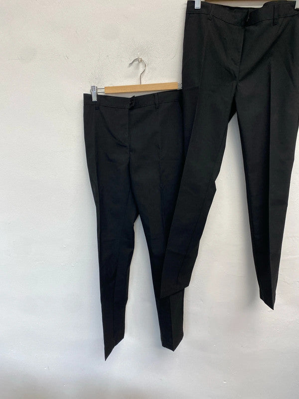 Fabulous duo 68 black school trouser M&S 13-14yr #68 NC001