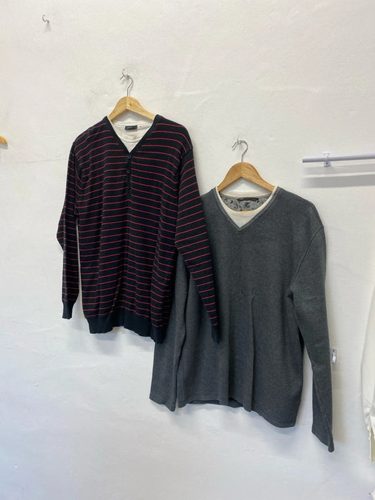 Lovely duo of Men’s sweaters UkL Next & Cedarwood #4 AT001
