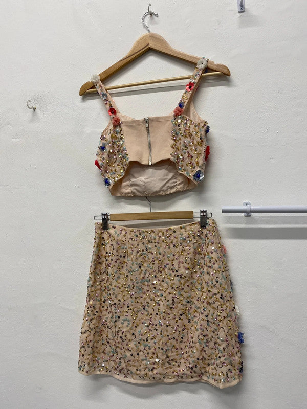 Fabulous River Island Celestial wildflower co ord Uk8 KM004