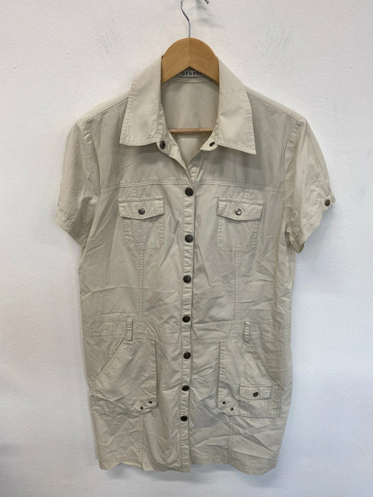 George Chic Taupe Cargo Dress UK 14 JB005