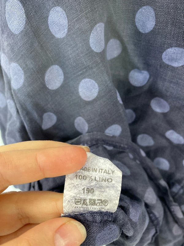 Ella Moda Stylish Navy Polkadot Loose Fit Blouse Size S MM005