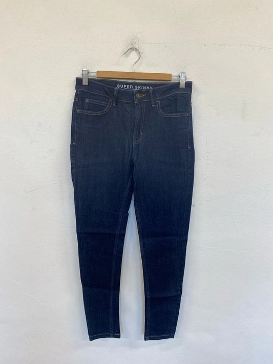 M&S Stylish Navy Super Skinny Jeans UK 10 SW001