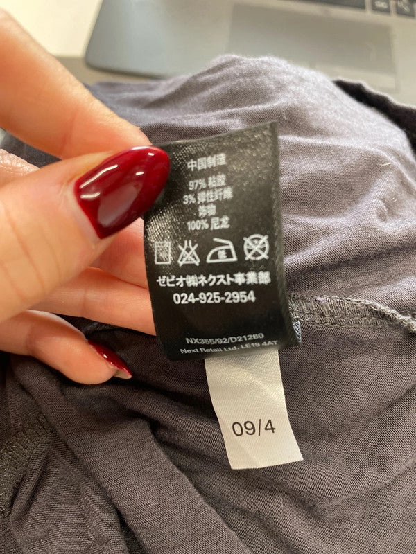 Lovely next grey long sleeve mesh top UK 12 MM005