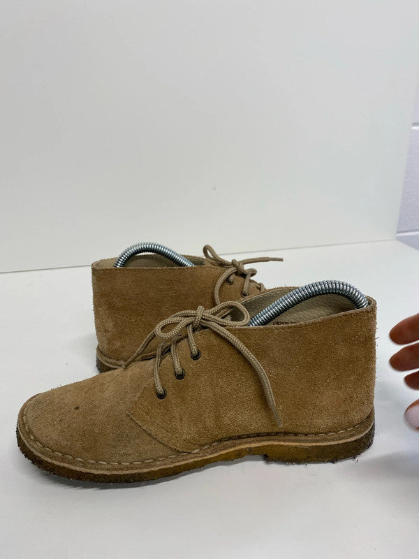 Cute Heavenly Soles tan suede ankle boots Uk5 KM003