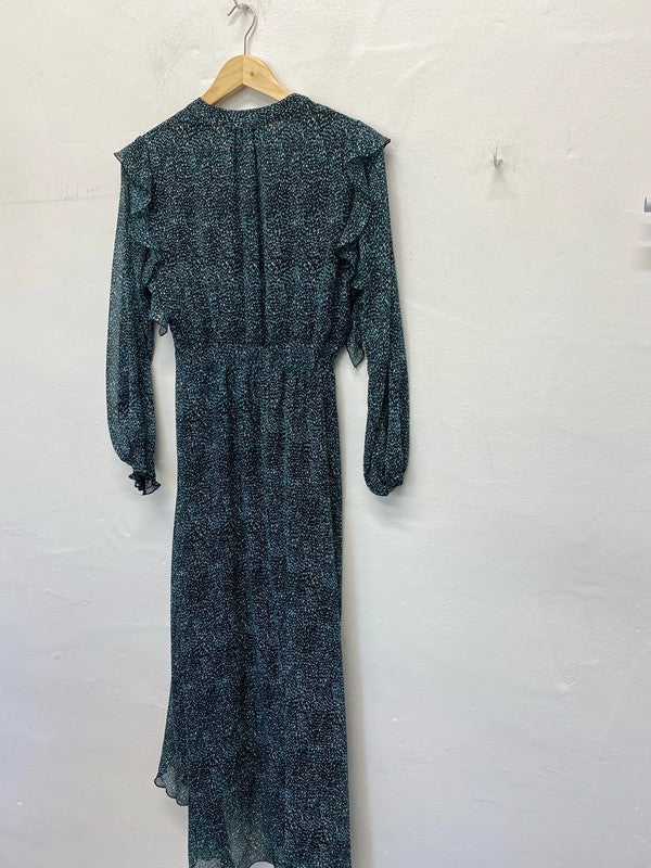 Fab Zara Ditsy Midi dress floaty romantic Dress UkS JM005