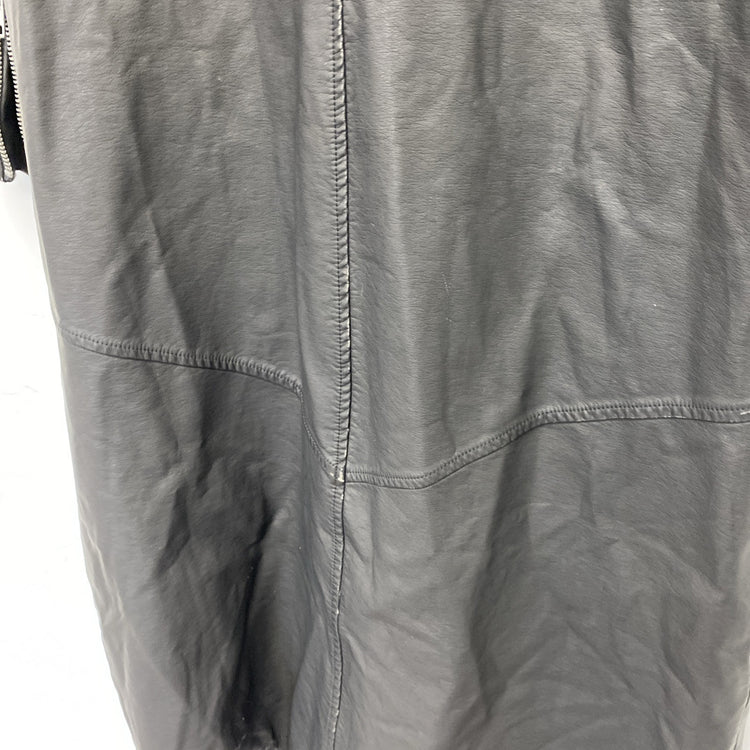 Free People Isabelle Distressed Vegan Leather Moto Jacket Size M SS002