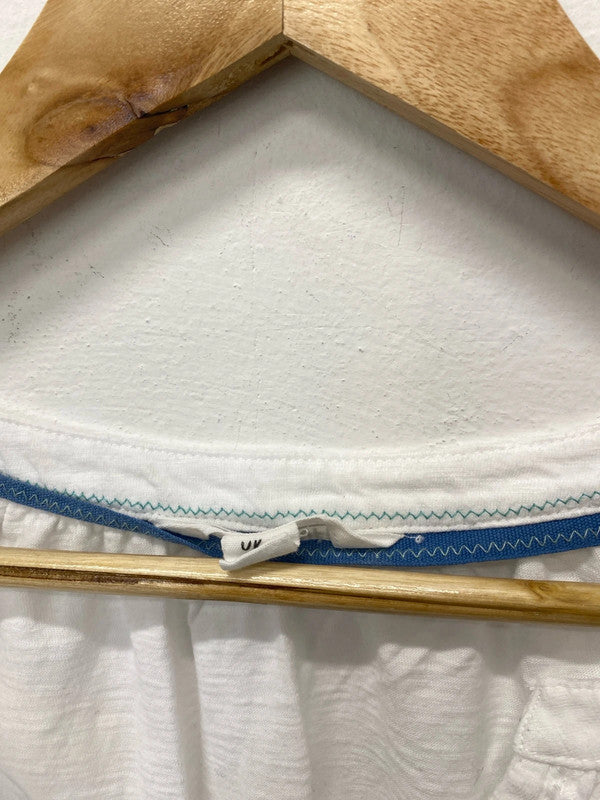 Fabulous White Stuff pure cotton summer sleeveless top Uk18 Kn002