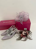 Stunning Jacques Vert Accesories bundle wedding shoes fascinate Uk 4 Lilac pearl KR559
