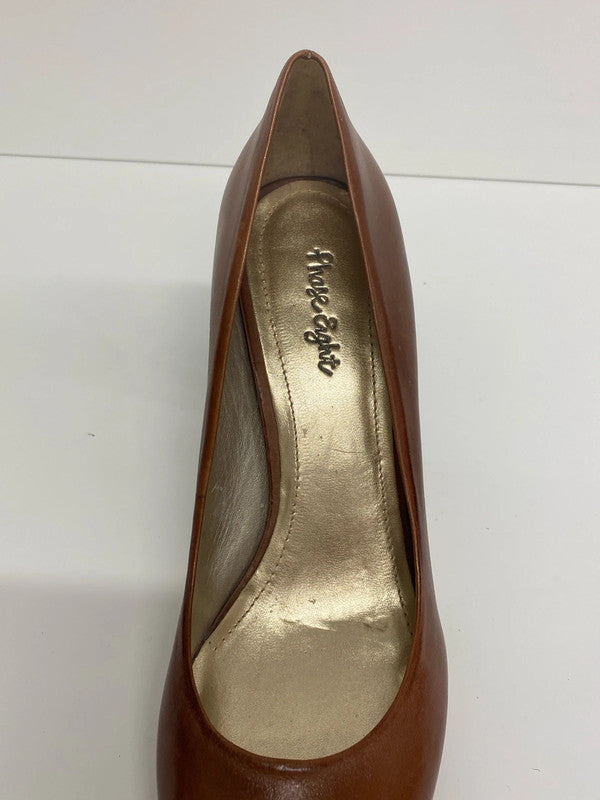 Phase Eight Stylish Tan Leather Court Shoe UK 7 KM005