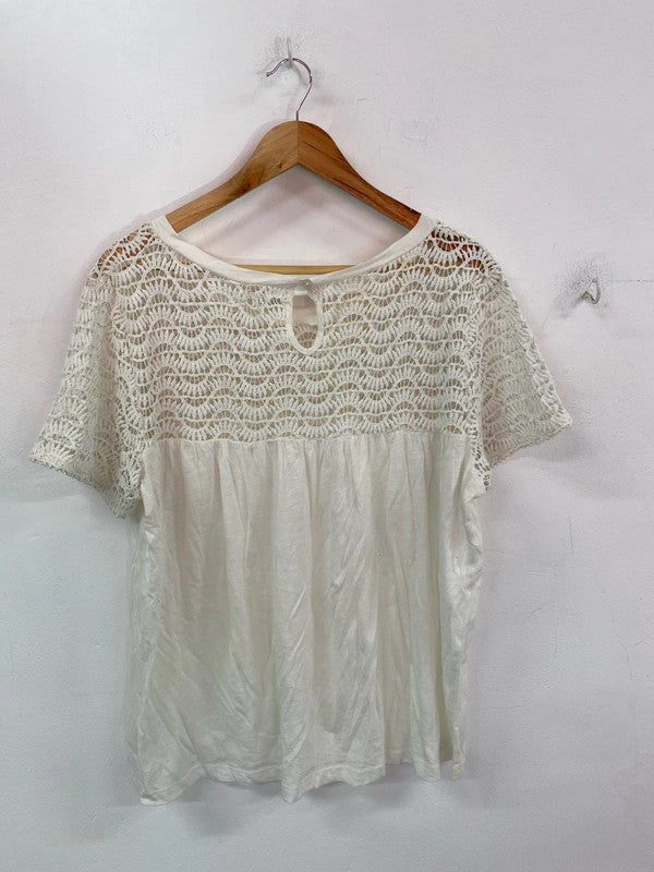 Gorgeous Falmer heritage broderie top cream 18 IM001