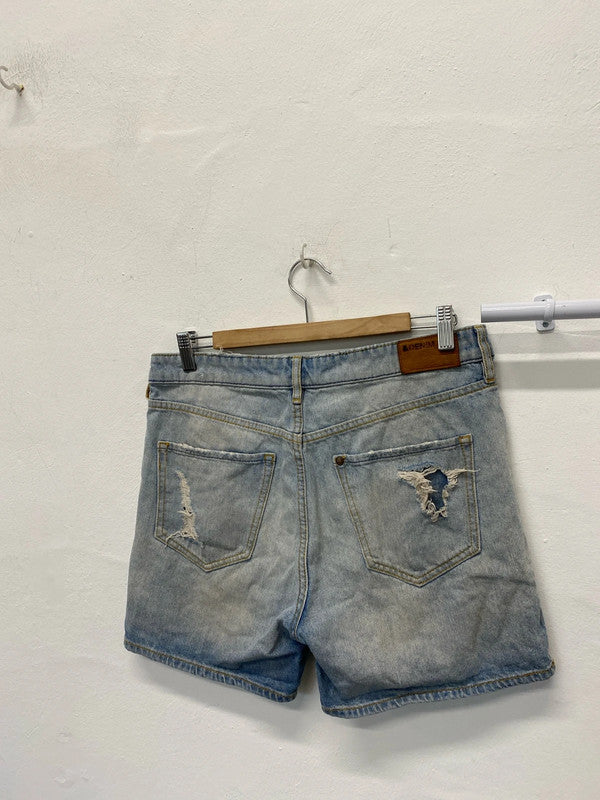 Fabulous H&M distressed denim shorts Uk10 boyfriend shorts JB001