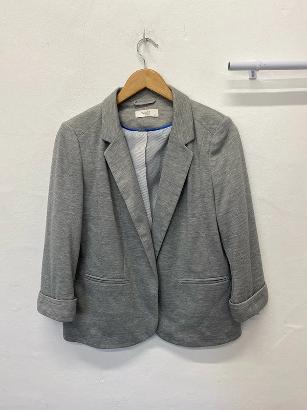 Fabulous Wallis Grey Marl blazer Uk14 work or play AO001