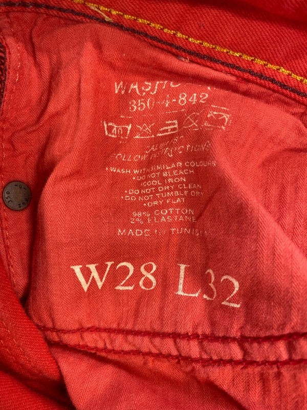 Jack Wills Fabulous Coral Red Skinny Jeans UK 8 MM005