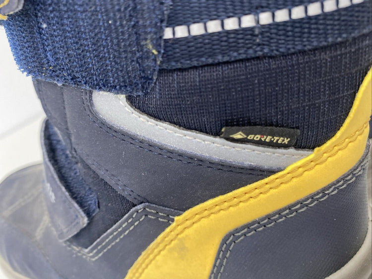 Infant Kids Gore-tex Superfit Hiking And Snow Boots Uk 12 /31 EUR Navy GA001