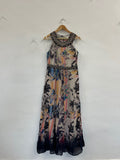 Stunning Monsoon Egyptian floaty occasion Dress UK12 Multicoloured KS544