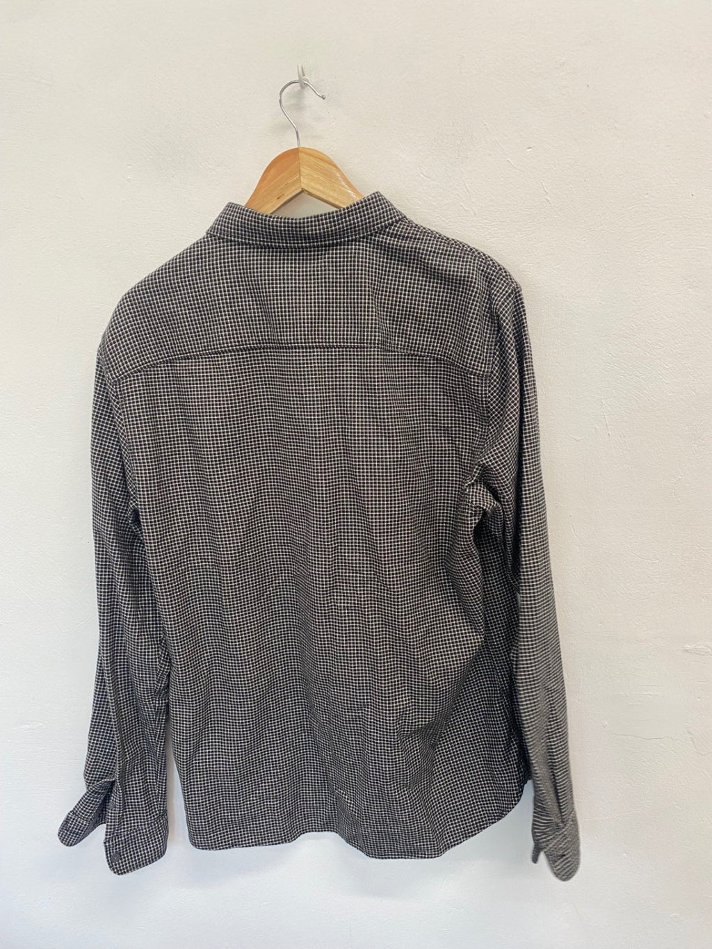 Fabulous ALLSAINTS Shirt UK L Black checked Cotton KS002