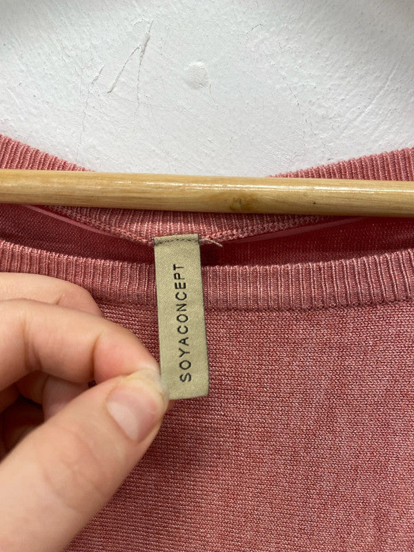 Soyaconcept Stylish Red Marl Jumper Size L KM005