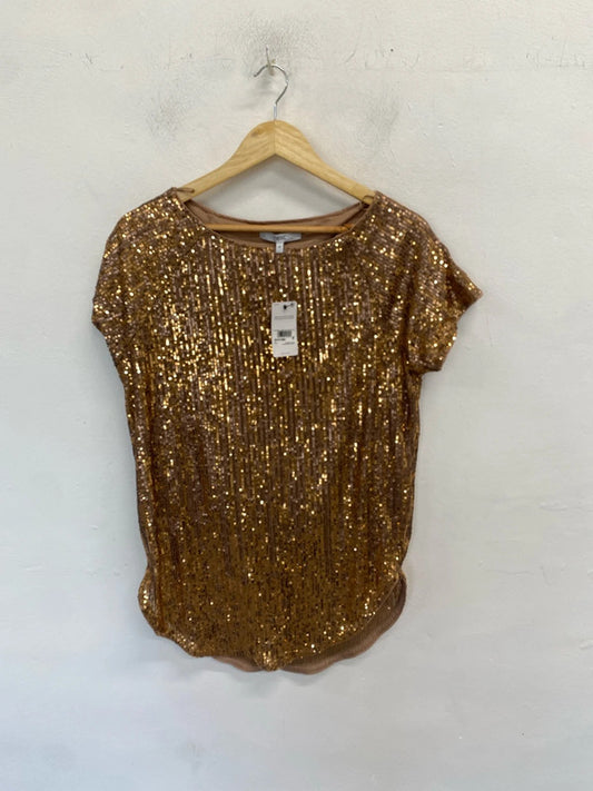 Lovely next bronze sequin tunic dress UK 10 MB001