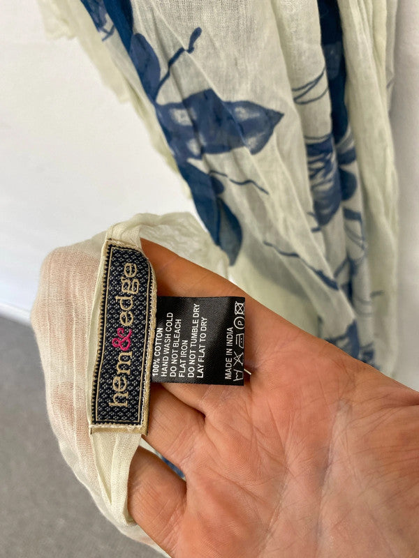 Fabulous Hem & Edge butterfly bees scarf pure cotton LK006