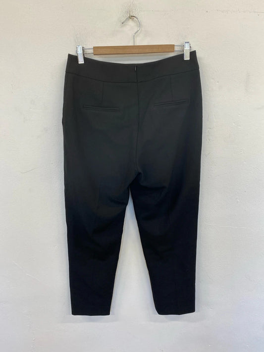 Karen Millen Stylish Black High Waisted Tailored Trousers UK 12 LN001