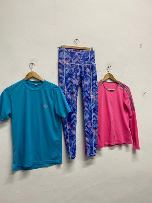 Fabulous Bundle of Ladies gym gear Adidas Alex Murphy LL loves UK8-10 #3 MA003