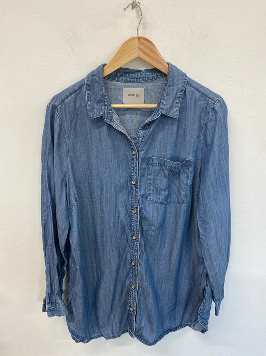 Simply Be Stylish Denim Shirt UK 18 RM002