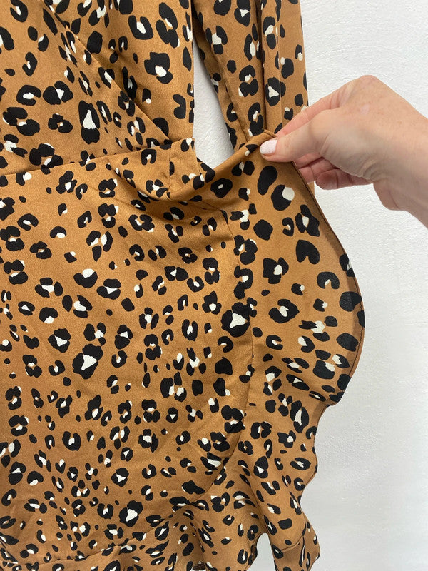 Fabulous AX Paris animal print Rara fun party Dress Uk8 LK009