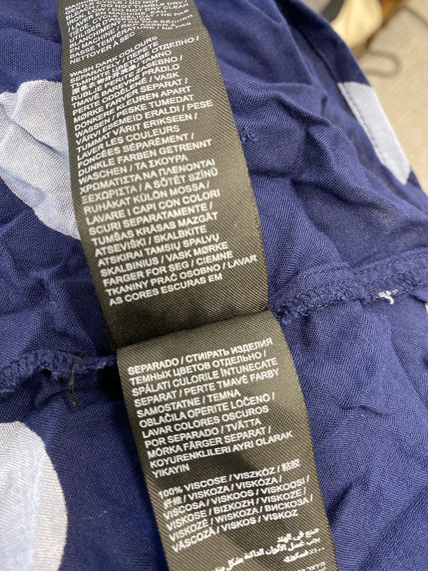 Fabulous Capsule artsy blouse tunic Uk26 Navy & blue IM001