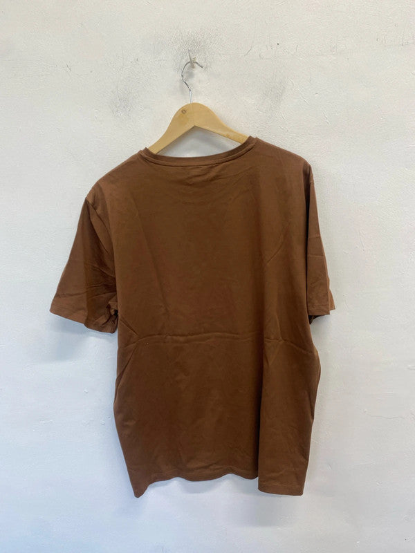 Fabulous men’s brown cotton autograph m&s t shirt UK XL CN001