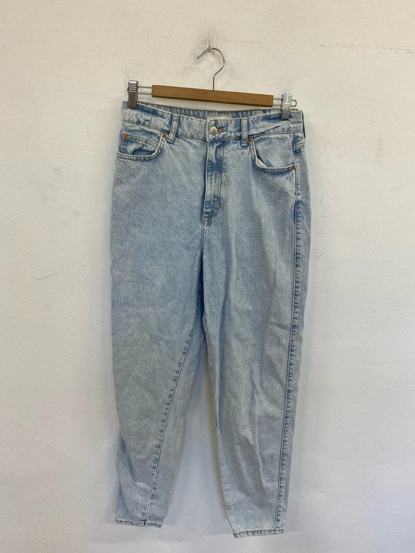 River Island Trendy Light Blue Boyfriend Jeans UK 10 LN001