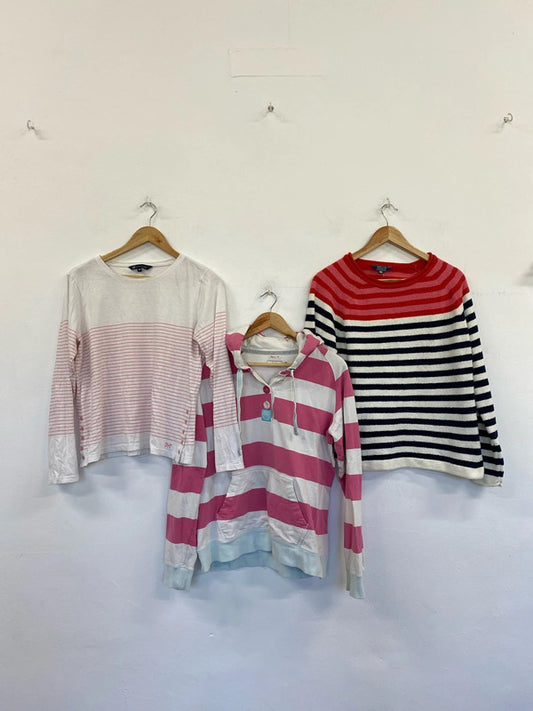 Fabulous ladies nautical summer jumper bundle crew clothing Joules Uk14 #6 KM005