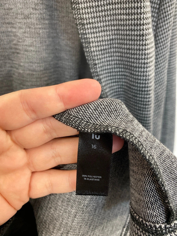 TU Chic Houndstooth Coatigan UK 16 LB010