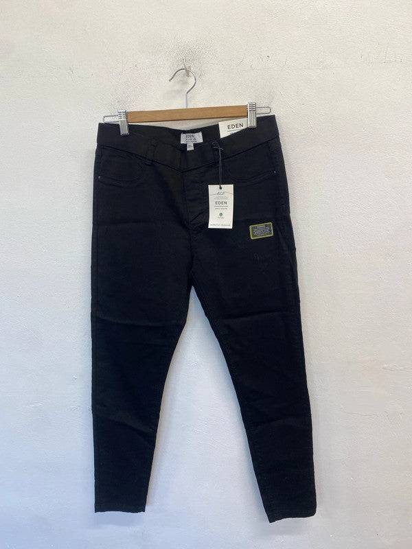 Lovely eden Dorothy black ankle grazers UK 8 AO001