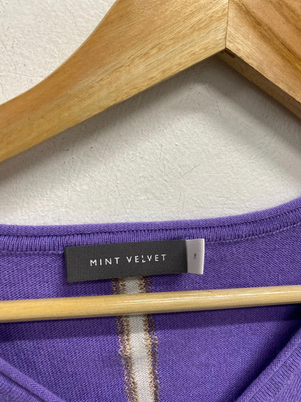 Fabulous Oversized Cashmere blend Mint Velvet jumper lilac lightening UkM KD001