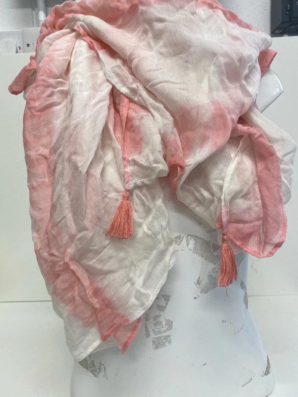 Fabulous pink & white dip dyed with tassels River Island KM004