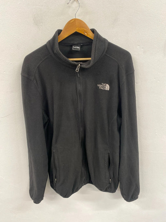 Classic The North Face black full zip fleece L SR006