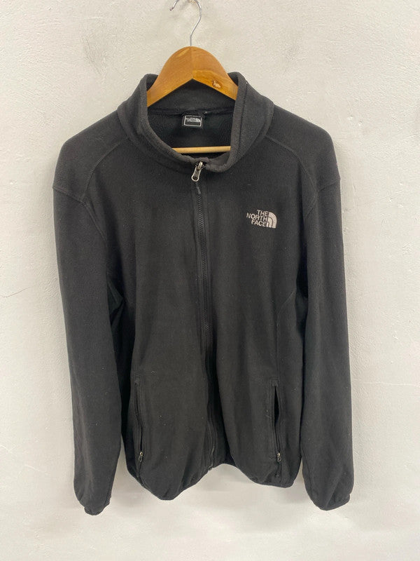Classic The North Face black full zip fleece L SR006