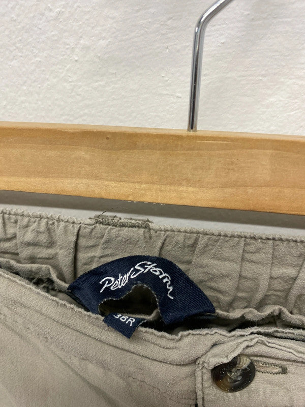 Fab men’s khaki green cargo pants uk38R Peter Storm JS004
