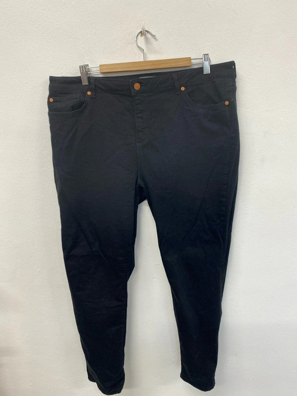 Mint Velvet Stylish Black Skinny Jeans Size 18R KN002