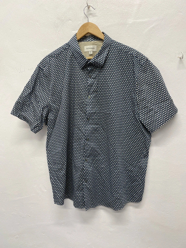 Fabulous abstract short sleeve retro vibes shirt Uk2XL JS004