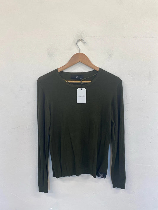 Silvian Heach Elegant Forest Green Jumper UK 12 AO001