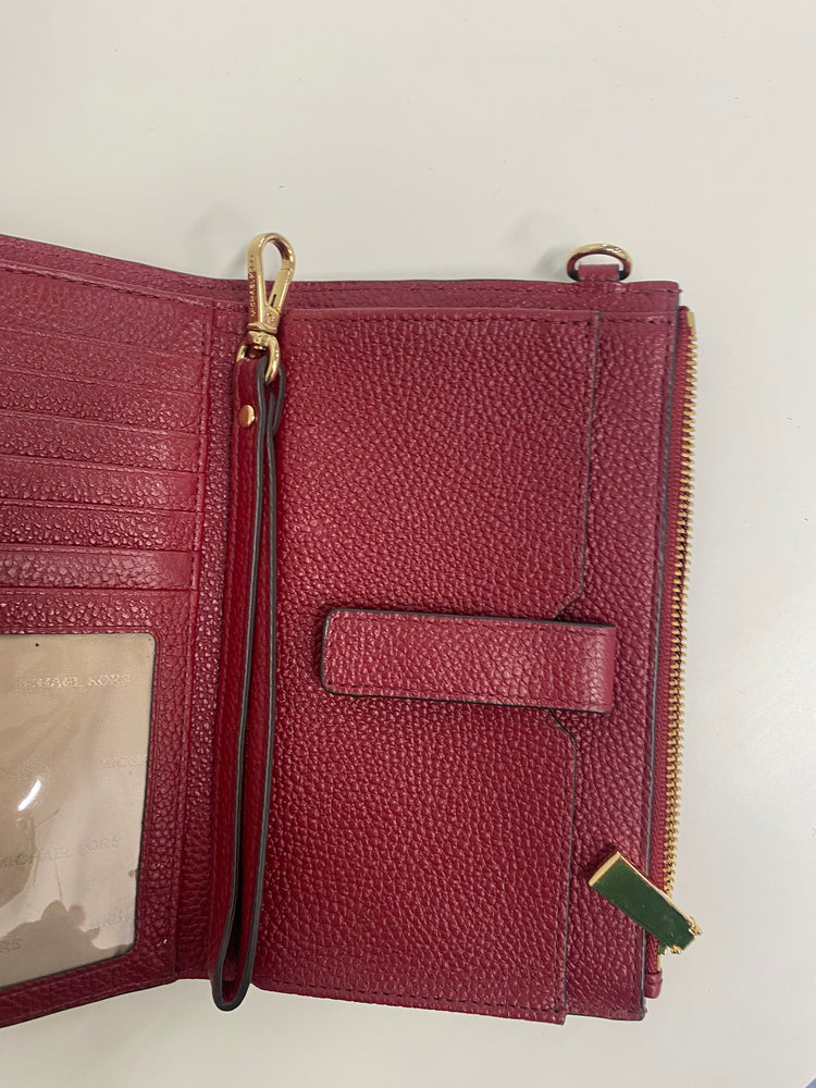 Michael Kors Adele leather smartphone leather wallet burgundy EW004