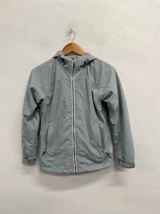 Lovely trespass grey windbreaker jacket waterproof uk XXS JS004