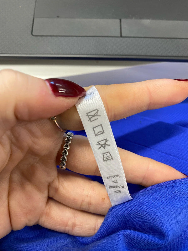 Lovely kyodan purple cross back gym vest UK M GK002