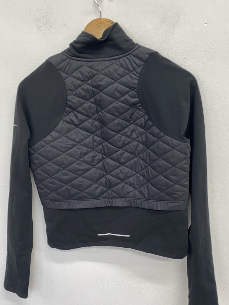Lovely nike aero black layer jacket running UK S KM004