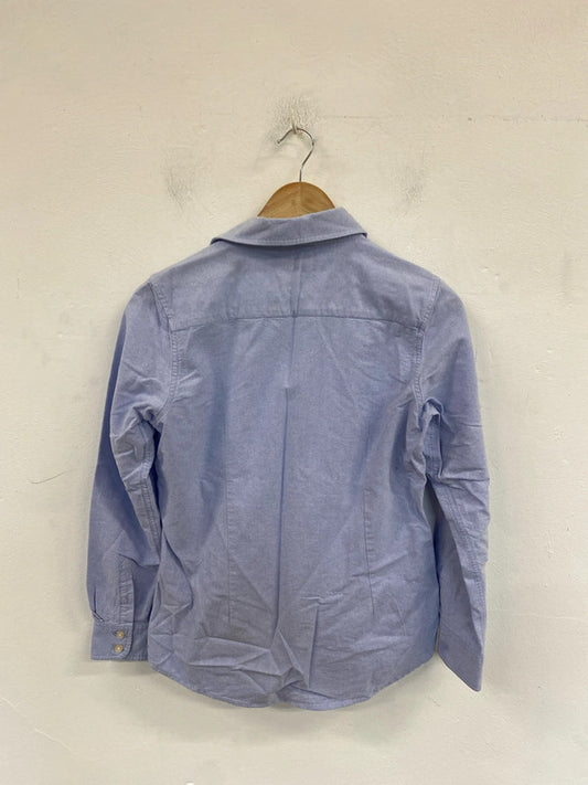 Crew Clothing Company Stylish Light Blue Tailored Fit Shirt UK 10 MM005