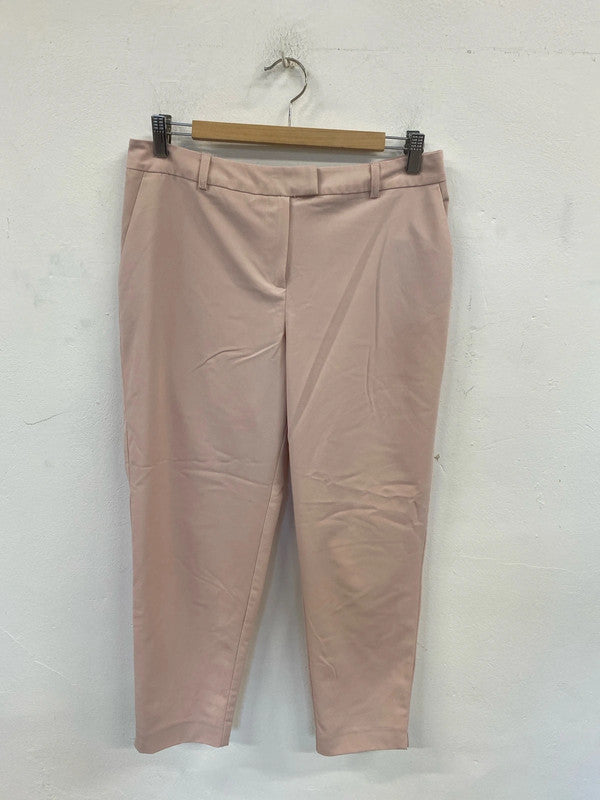 New Look Stylish Rose Pink Crop Trousers UK 12 MB001