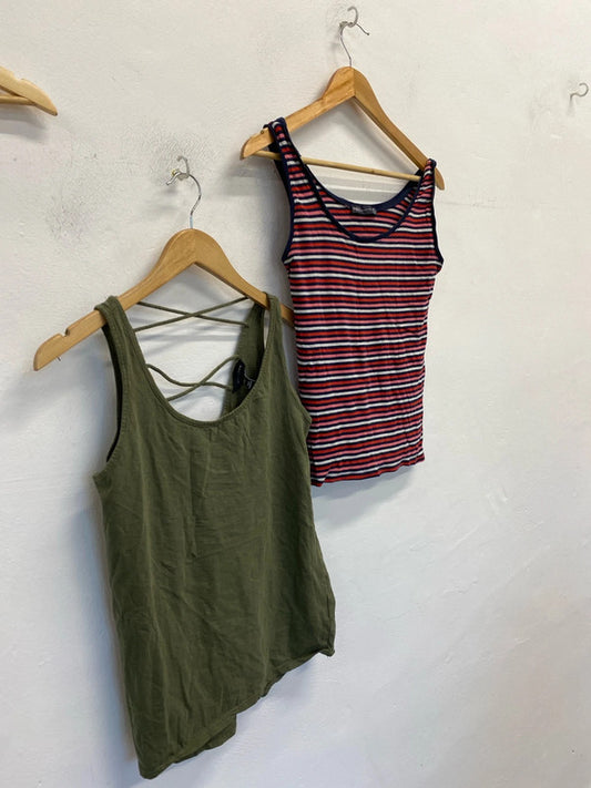 Fab duo of tank tops M&S & New Look summer wardobe classic #52 LD003