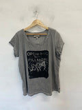 Lovely timeout brand grey printed tshirt UK 22 LK006