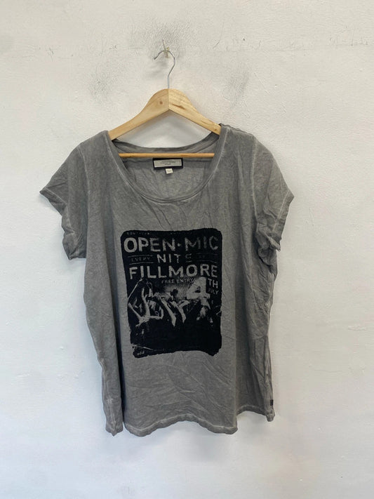 Lovely timeout brand grey printed tshirt UK 22 LK006